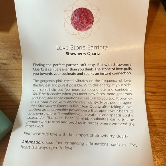 Sterling Silver Strawberry Quartz Dangle Earrings - Picture 4 of 8